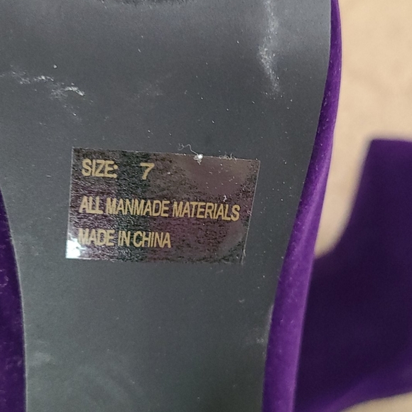 Size 7 - ankle booties pumps - purple - Qupid - Picture 11 of 12